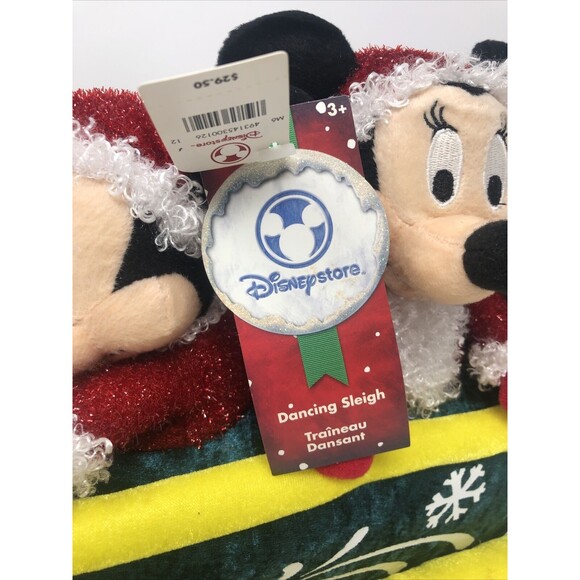 Mickey & Minnie Dancing Sleigh Plush Sings Jingle Bells Singing Moving TAGS READ - Picture 3 of 9